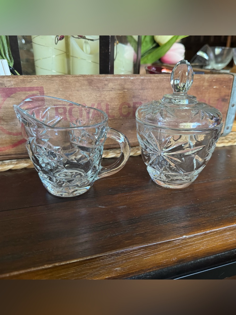 Anchor Creamer&  Sugar Bowl Set